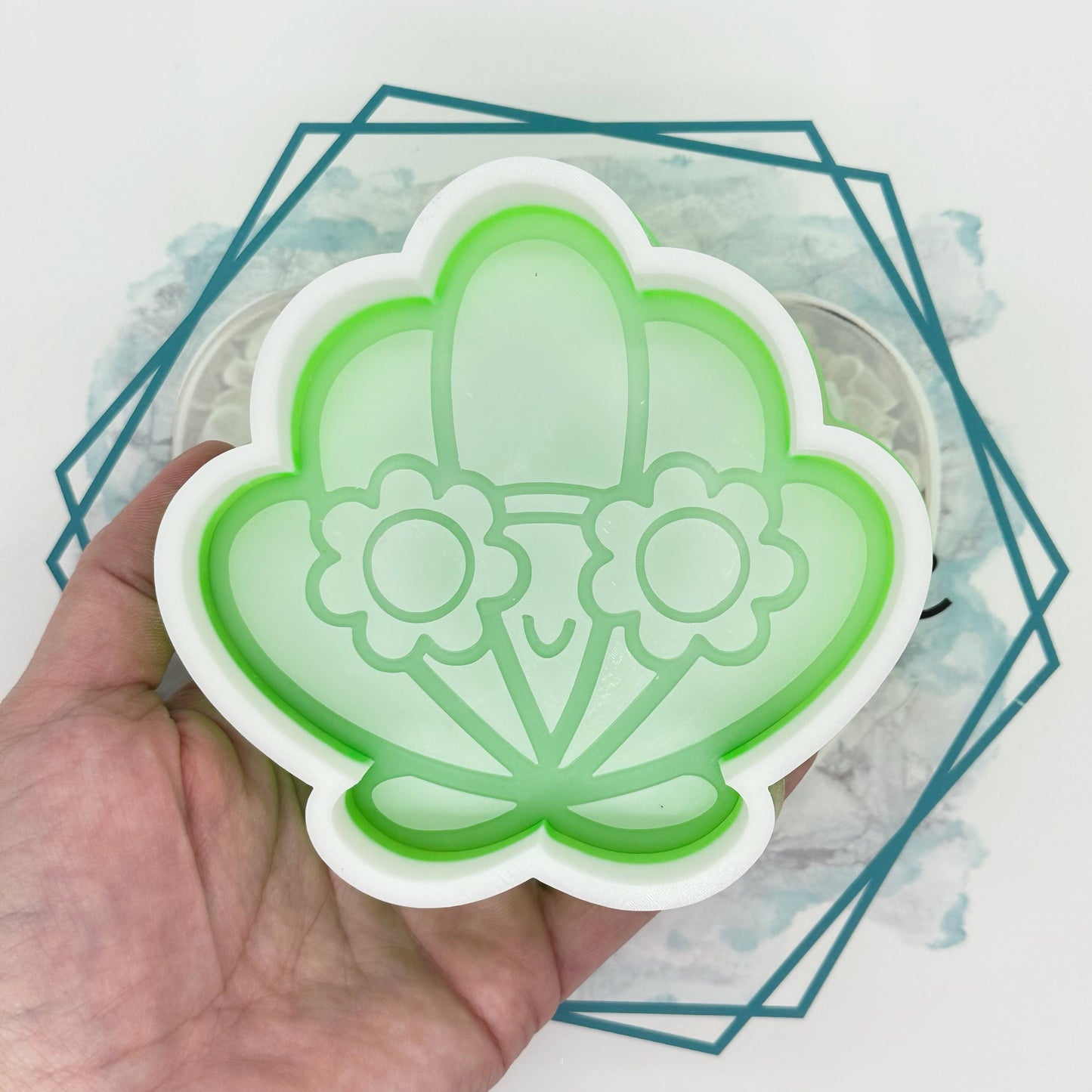 Seashell with Sunnies Freshie Mold