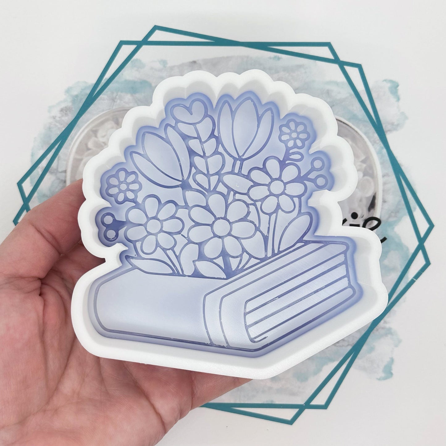 Book with Bouquet Freshie Mold