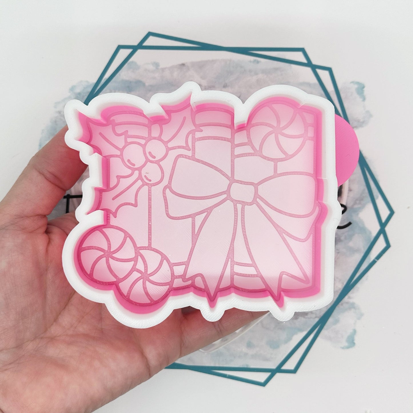 Coquette Christmas Book Stack Freshie Mold