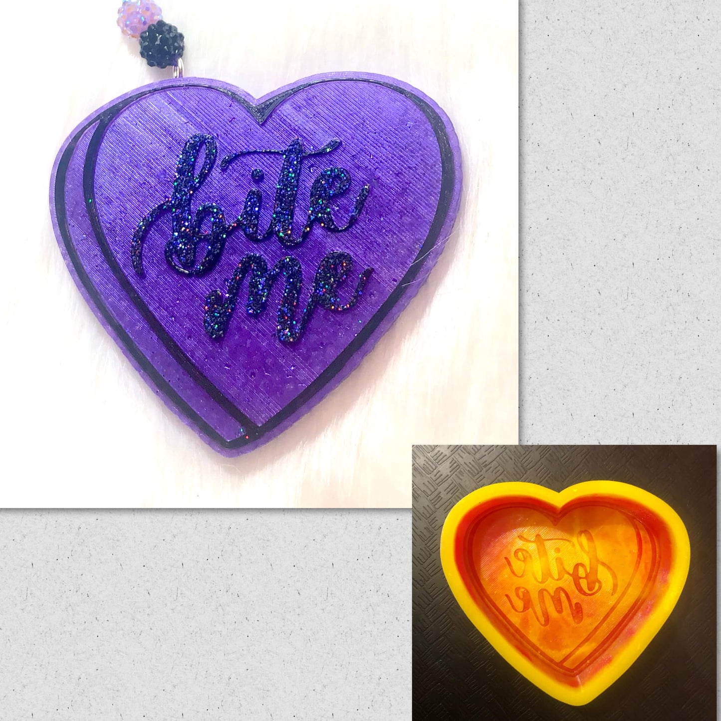 Bite Me Conversation Heart Mold