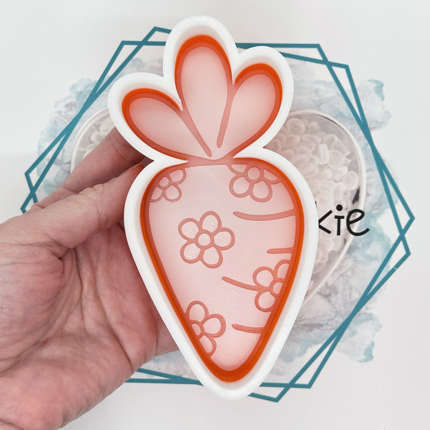 Floral Carrot Freshie Mold