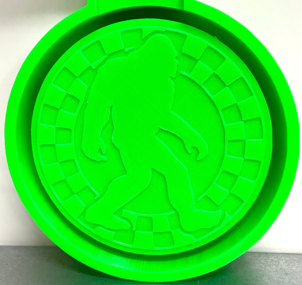 Checkered Circle Bigfoot Sasquatch Mold