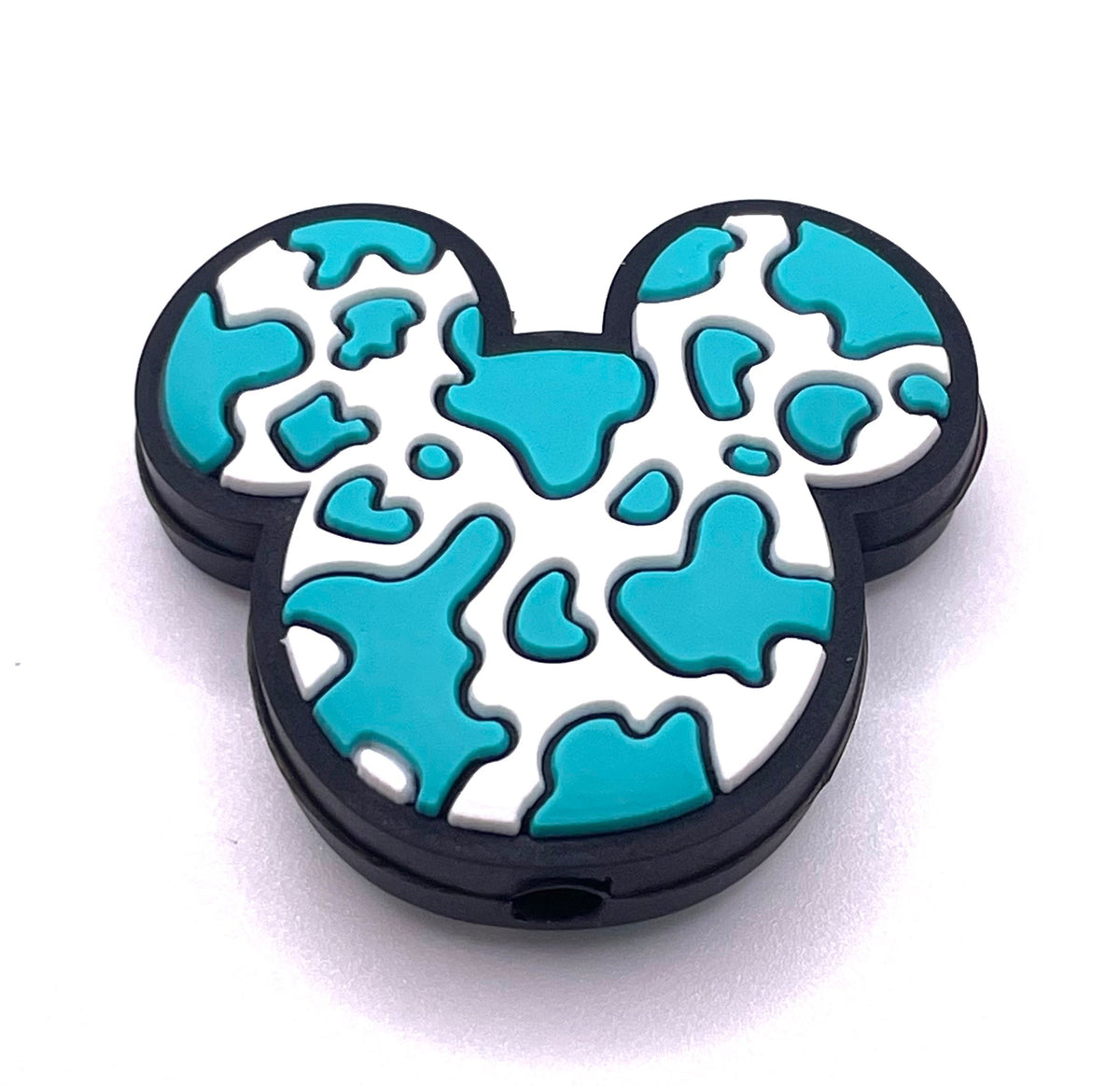 Cow Print Mouse Focal Bead