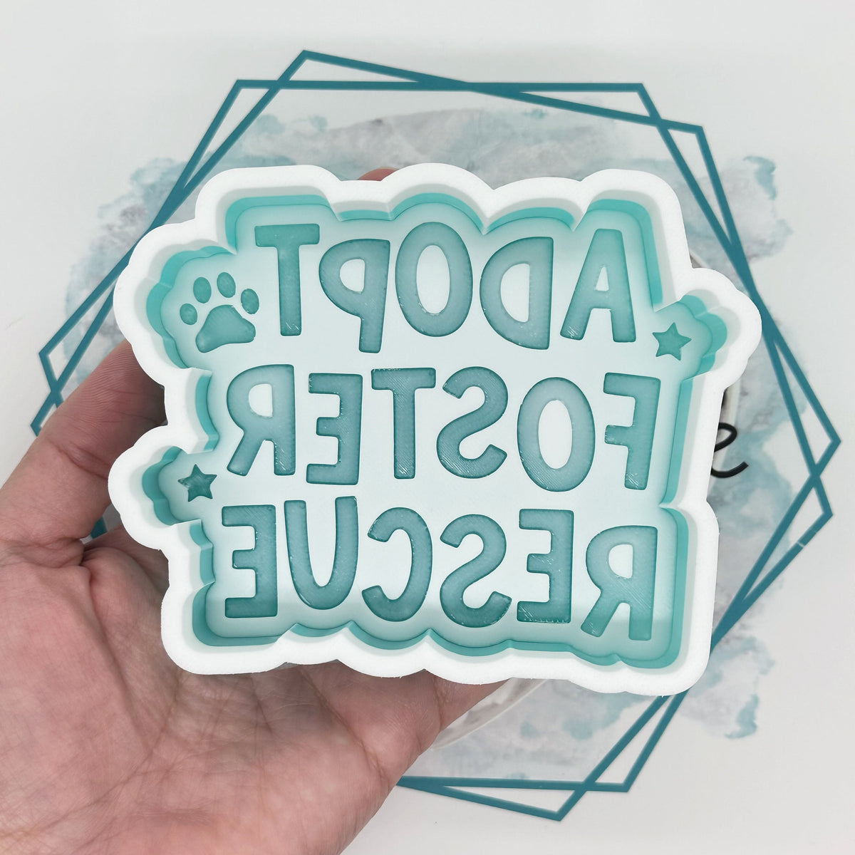 Adopt Foster Rescue Freshie Mold