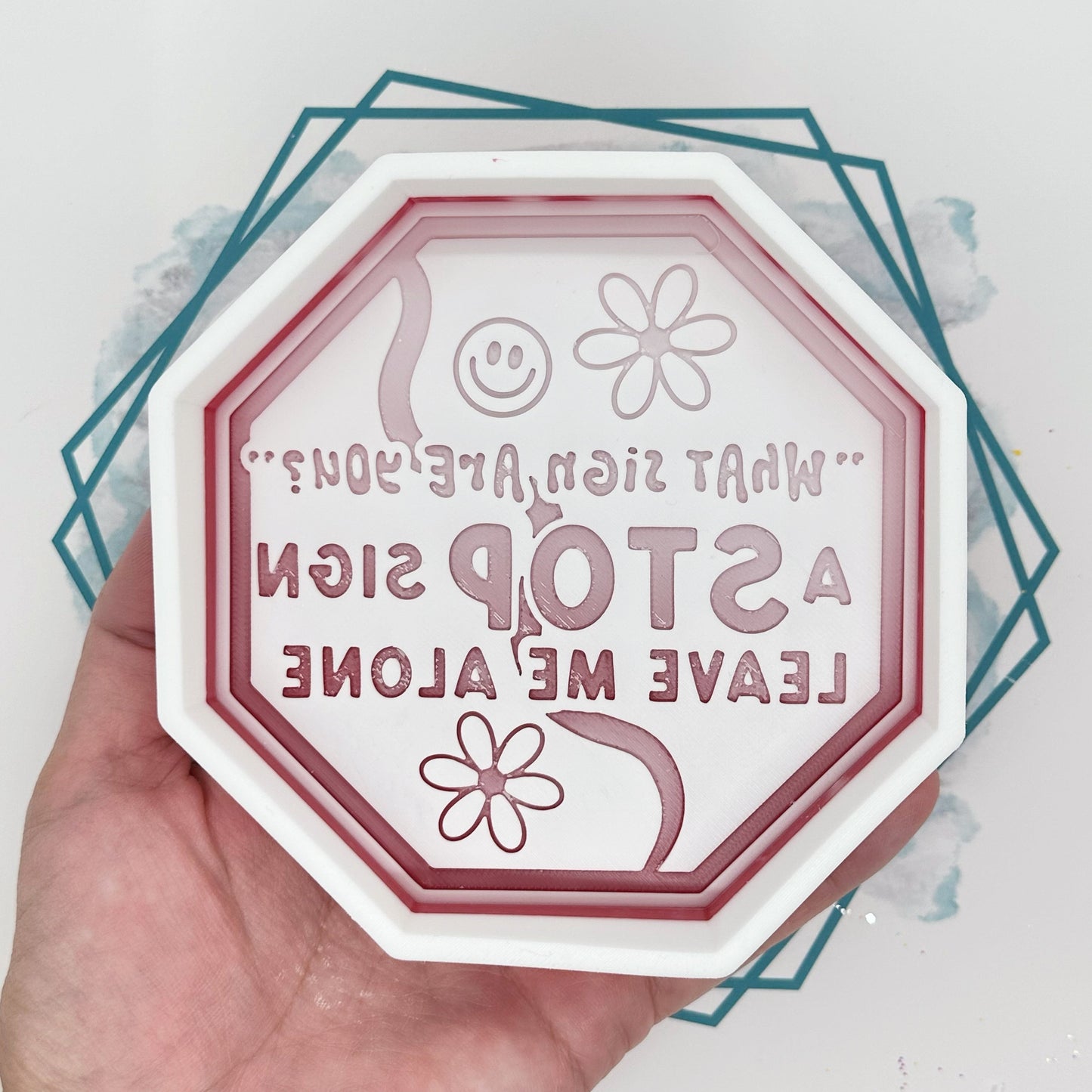 Stop Sign Freshie Mold
