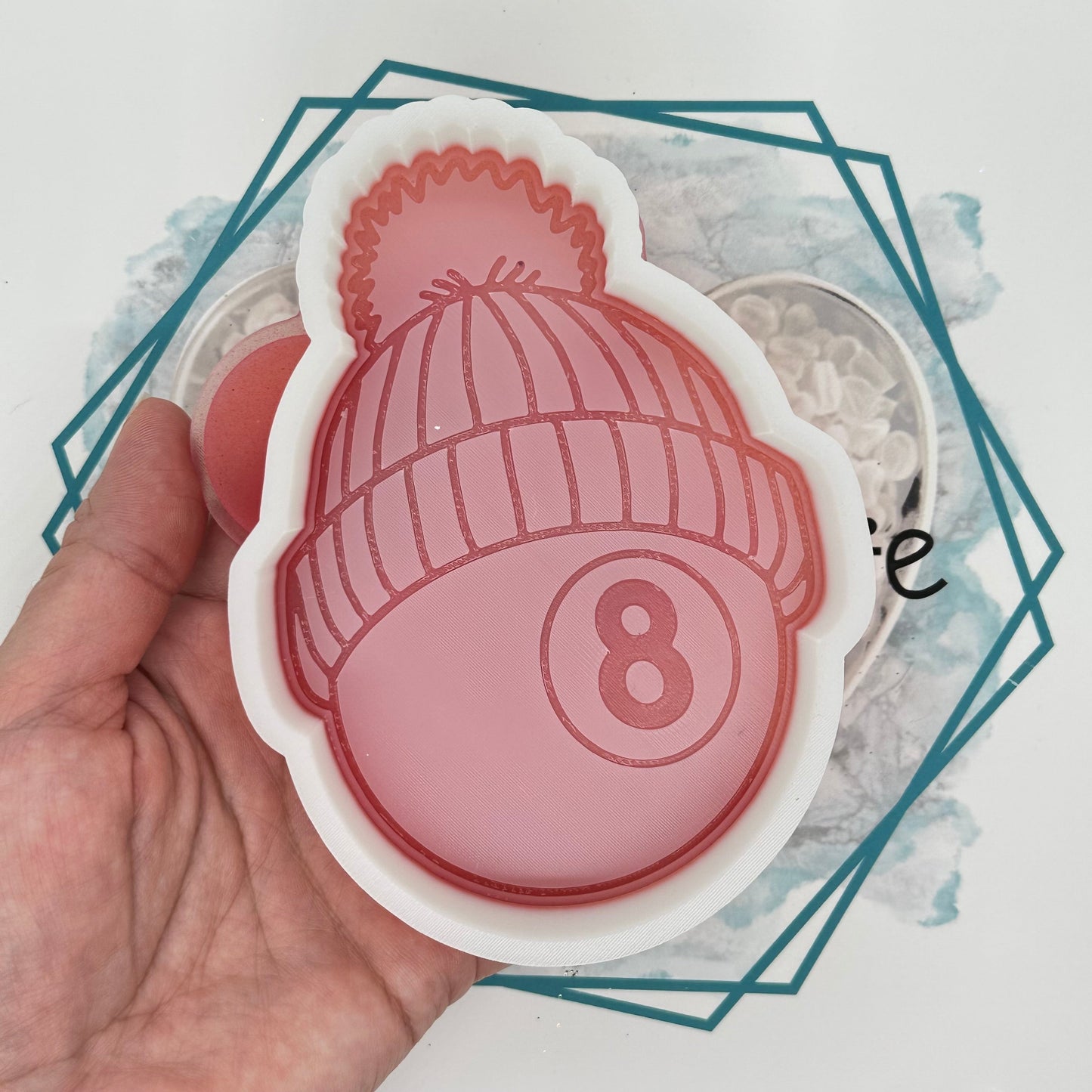 Winter Beanie 8 Ball Freshie Mold
