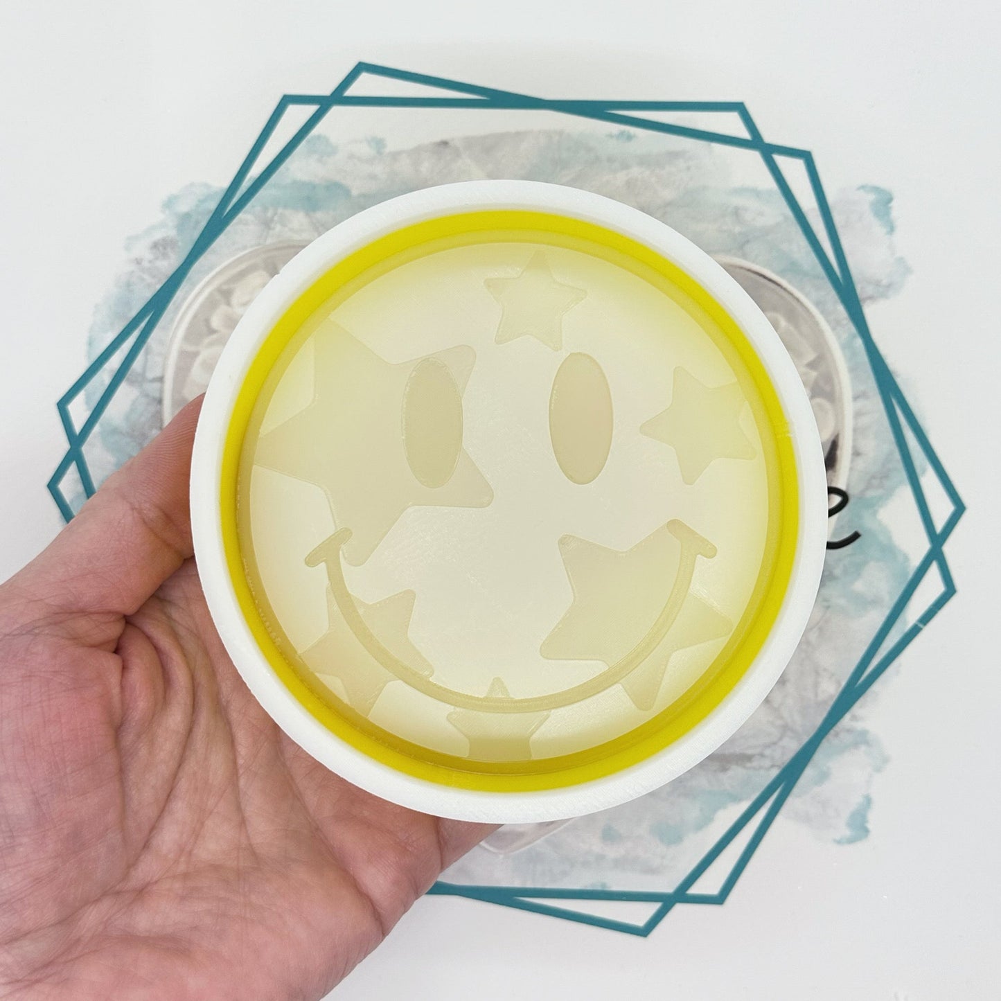 Smiley with Stars Face Freshie Mold