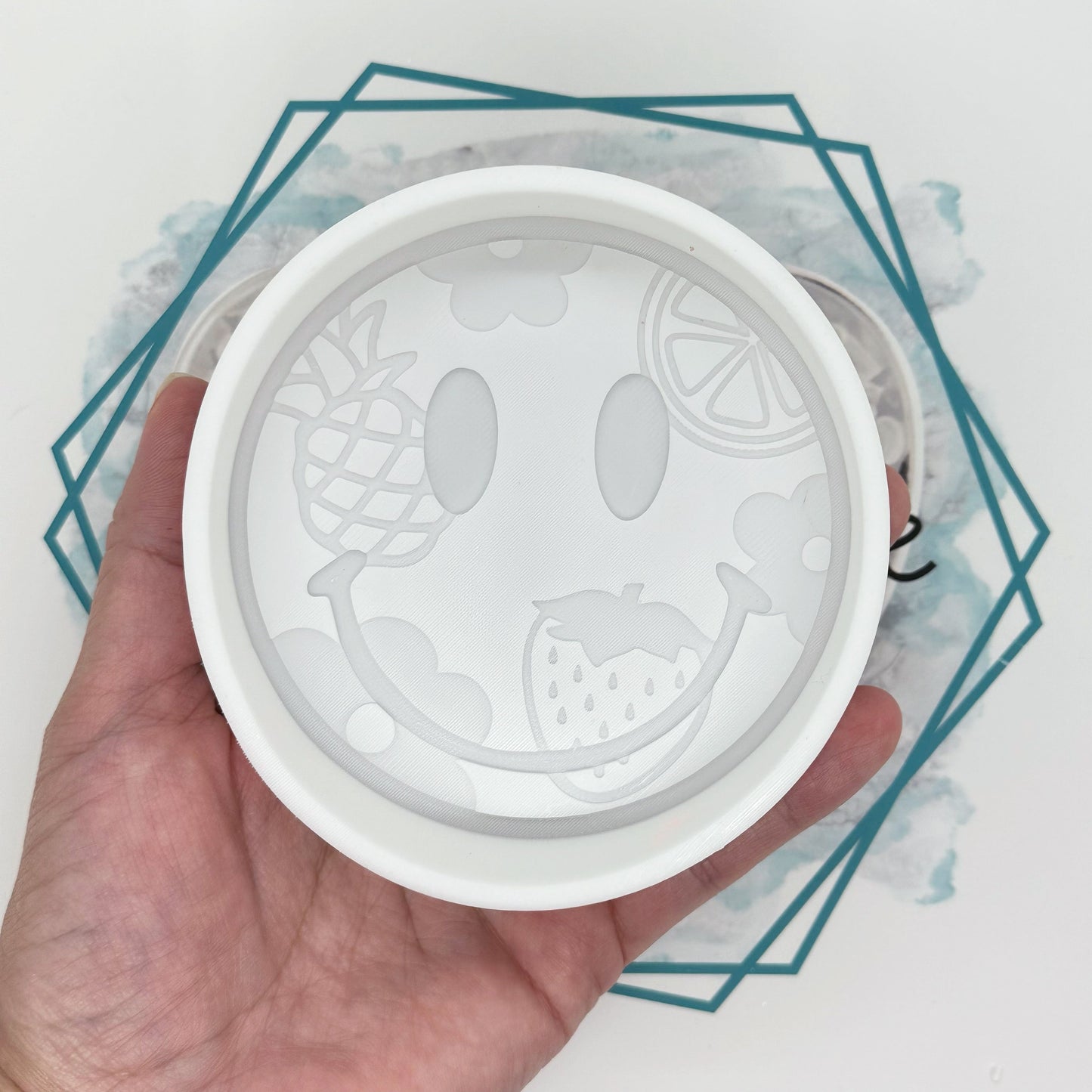 Smiley Fruit Salad (Pineapple) Freshie Mold