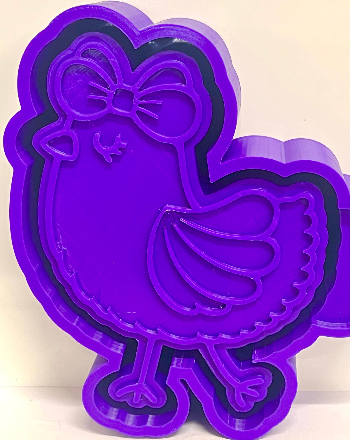 Sassy Chicken with Bow Mold