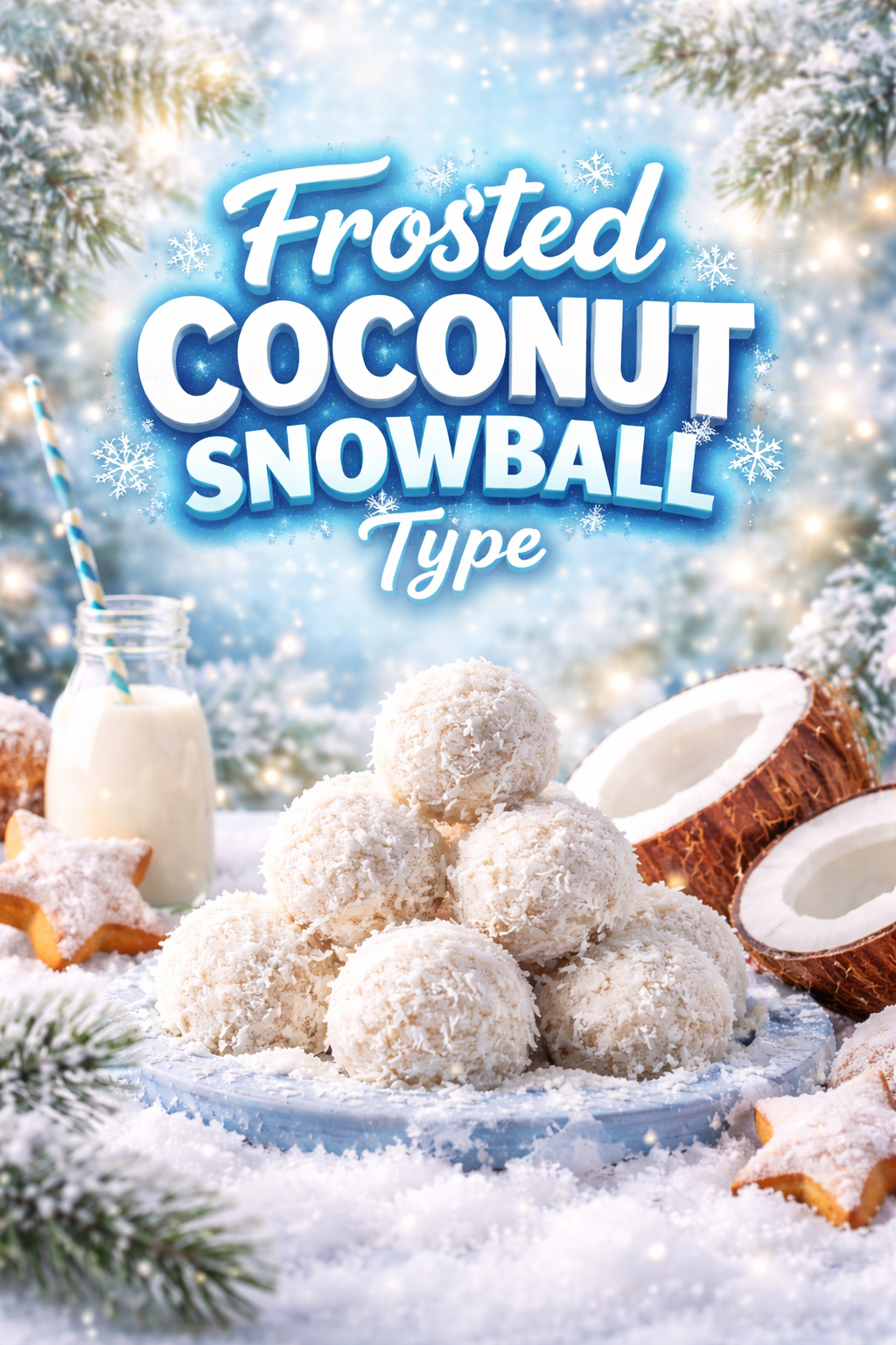 Frosted Coconut Snowball Type