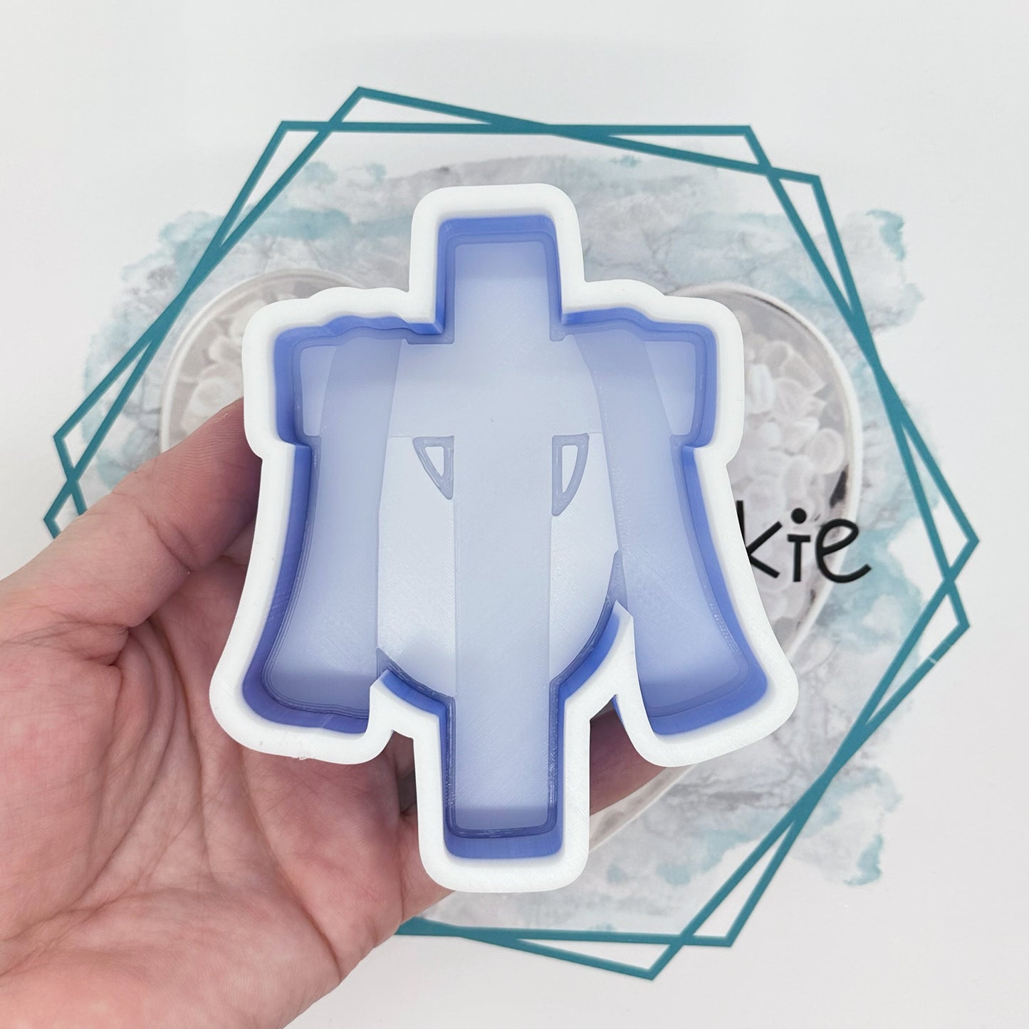 Cross with Draped Robe Freshie Mold