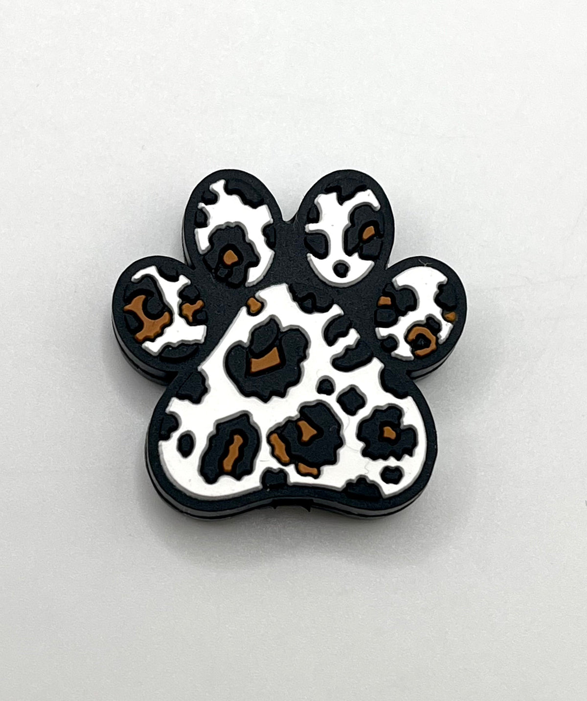 Leopard Print Paw Focal Bead