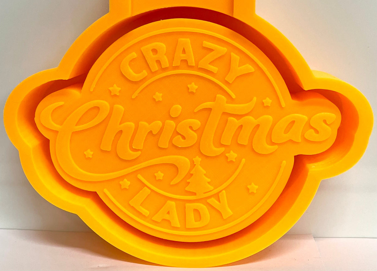 Crazy Christmas Lady Mold