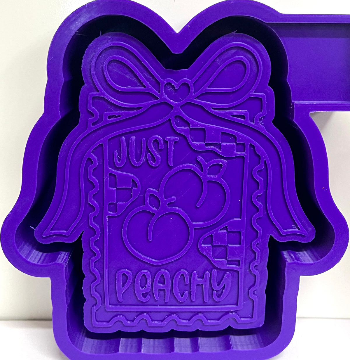 Just Peachy Checkered Stamp Mold