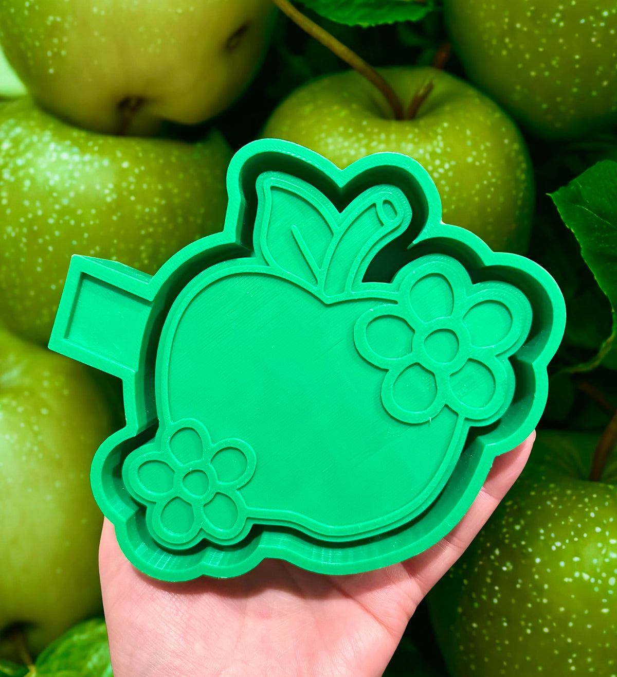 Apple with flowers
