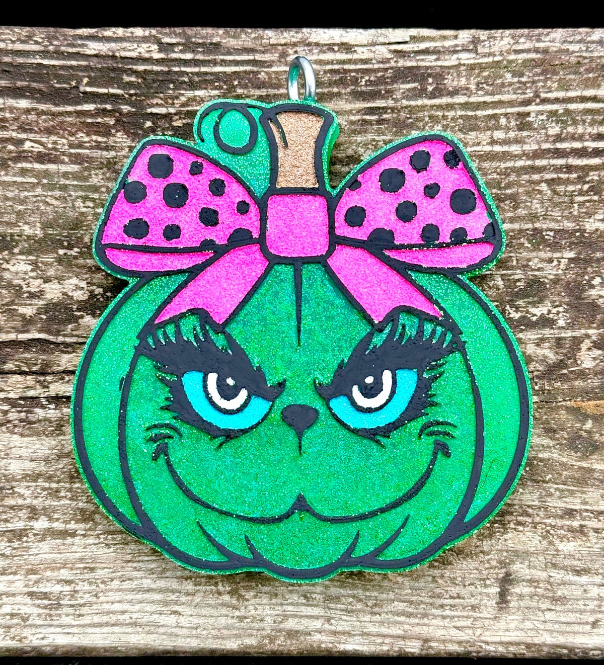 Green Christmas Guy Pumpkin Mold