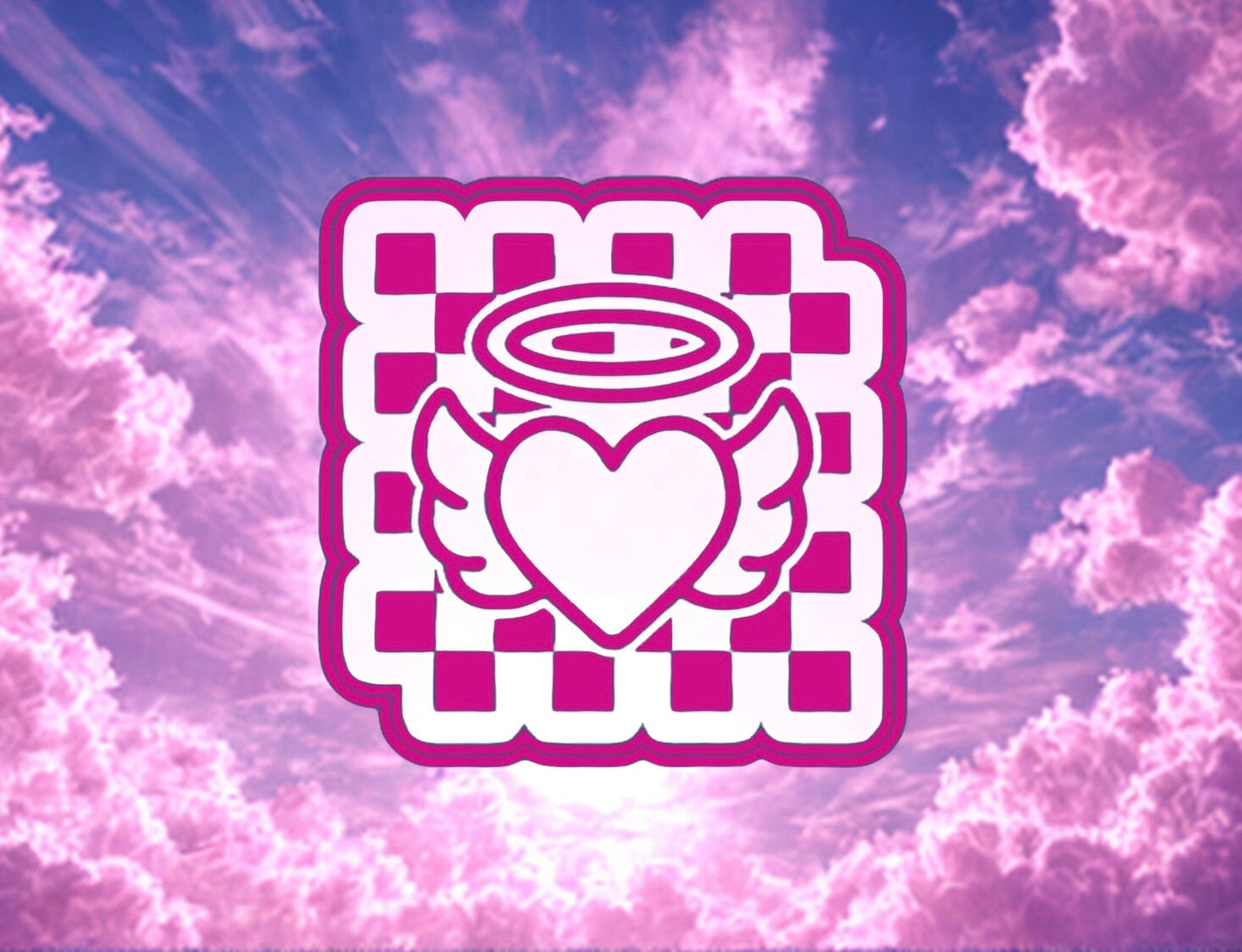 Checkered angel heart