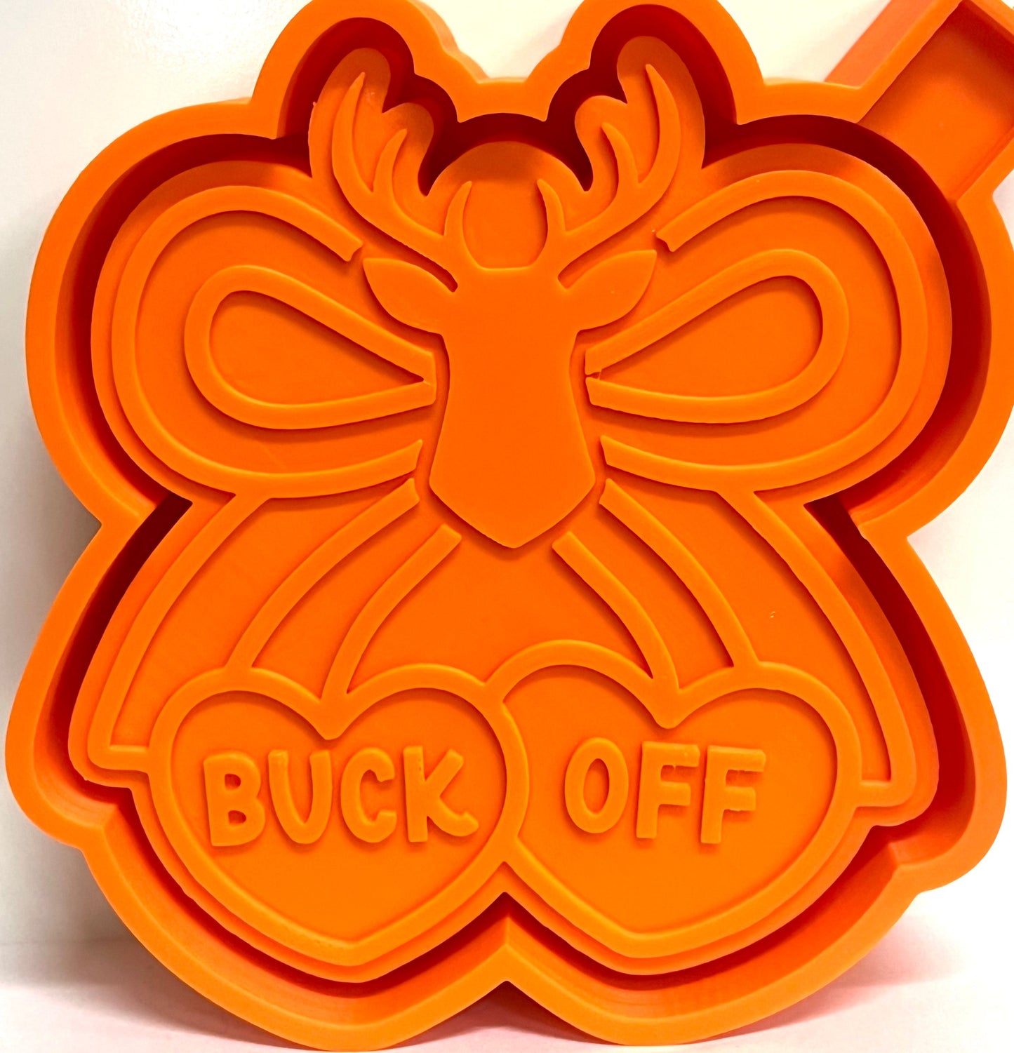 Buck Off Deer Heart Bow Mold