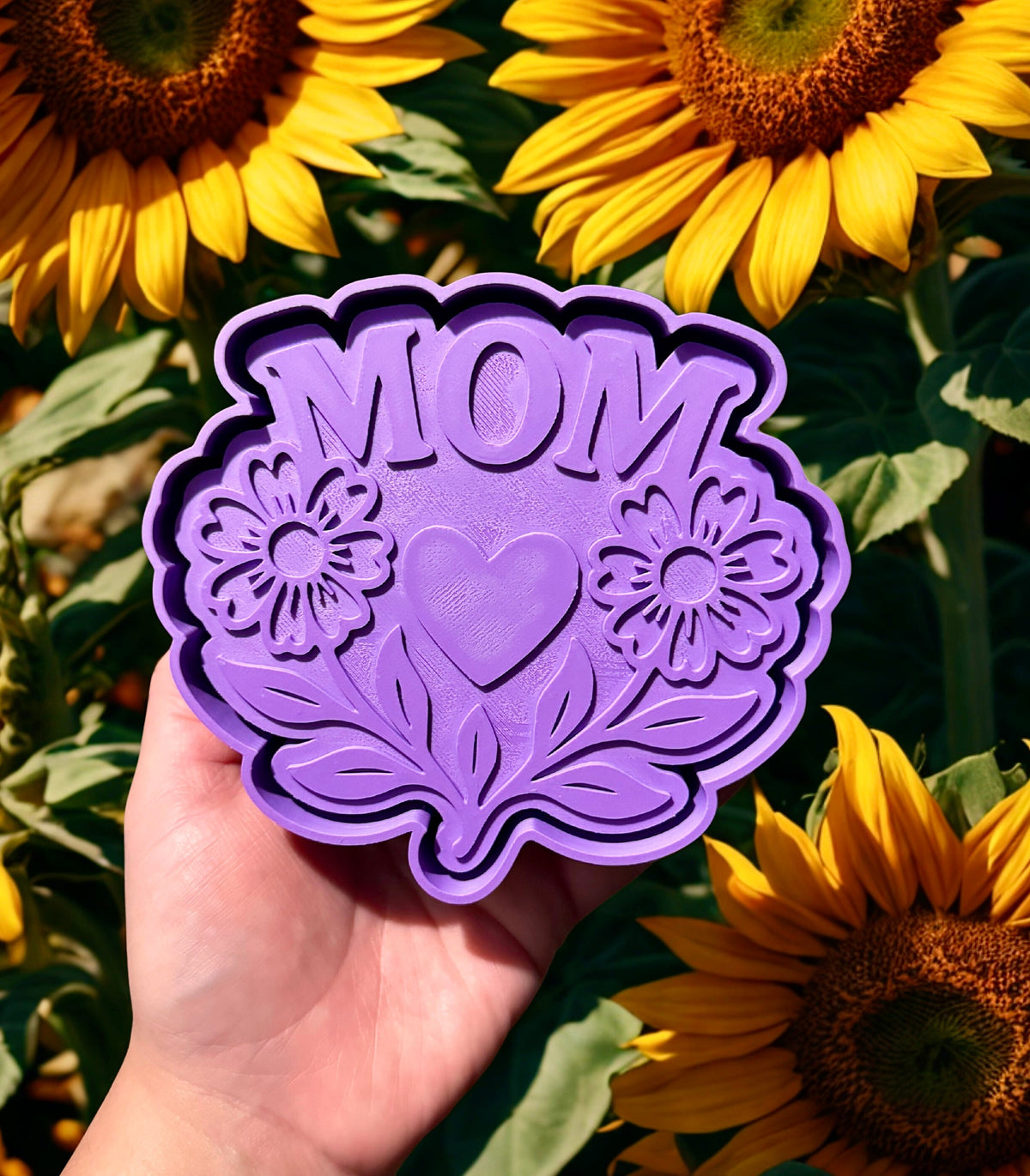 Mom with flowers