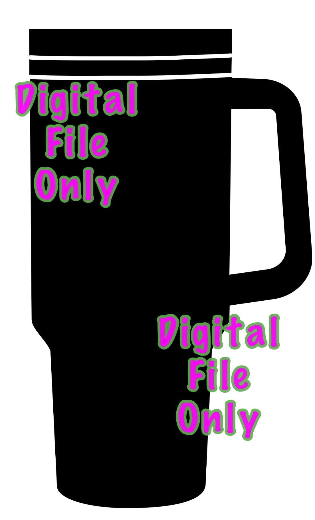 Tumbler Cup With Handle SVG