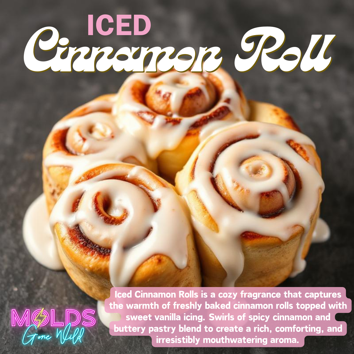 Iced Cinnamon Roll Prescented Aroma Beads