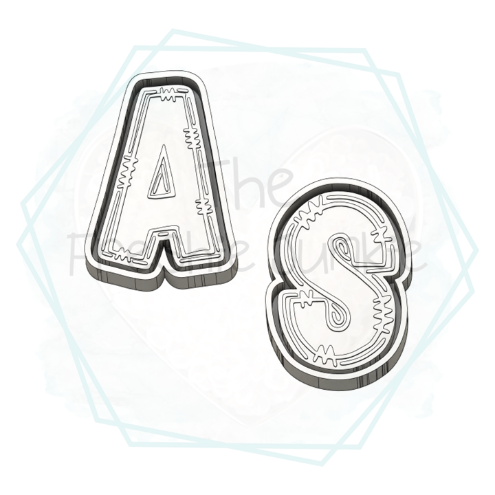 Doodle Stich Alphabet Freshie Molds (ENTIRE COLLECTION)