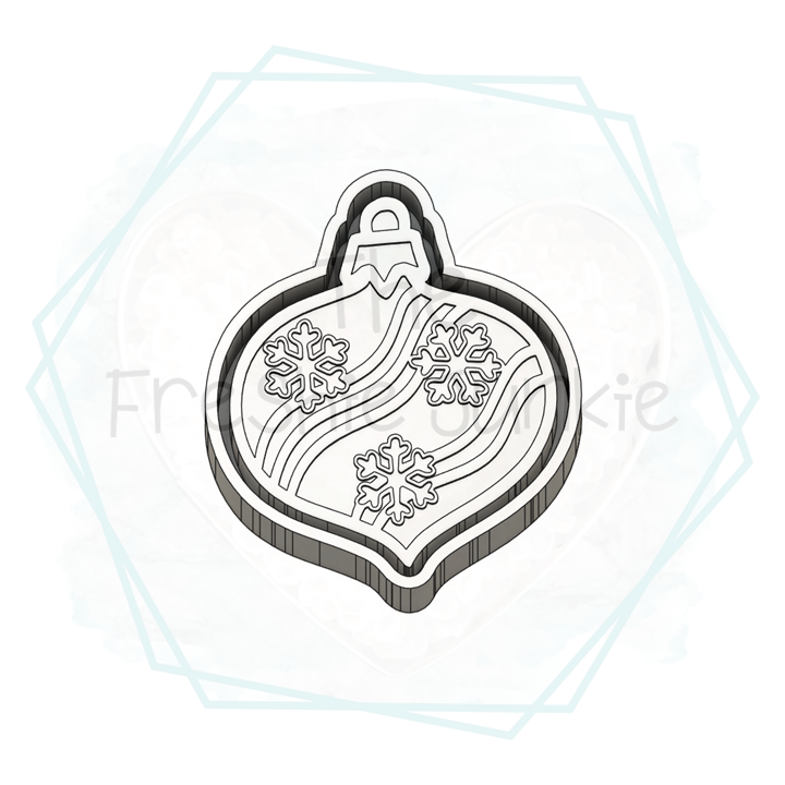 Groovy Snowflake Ornament Freshie Mold