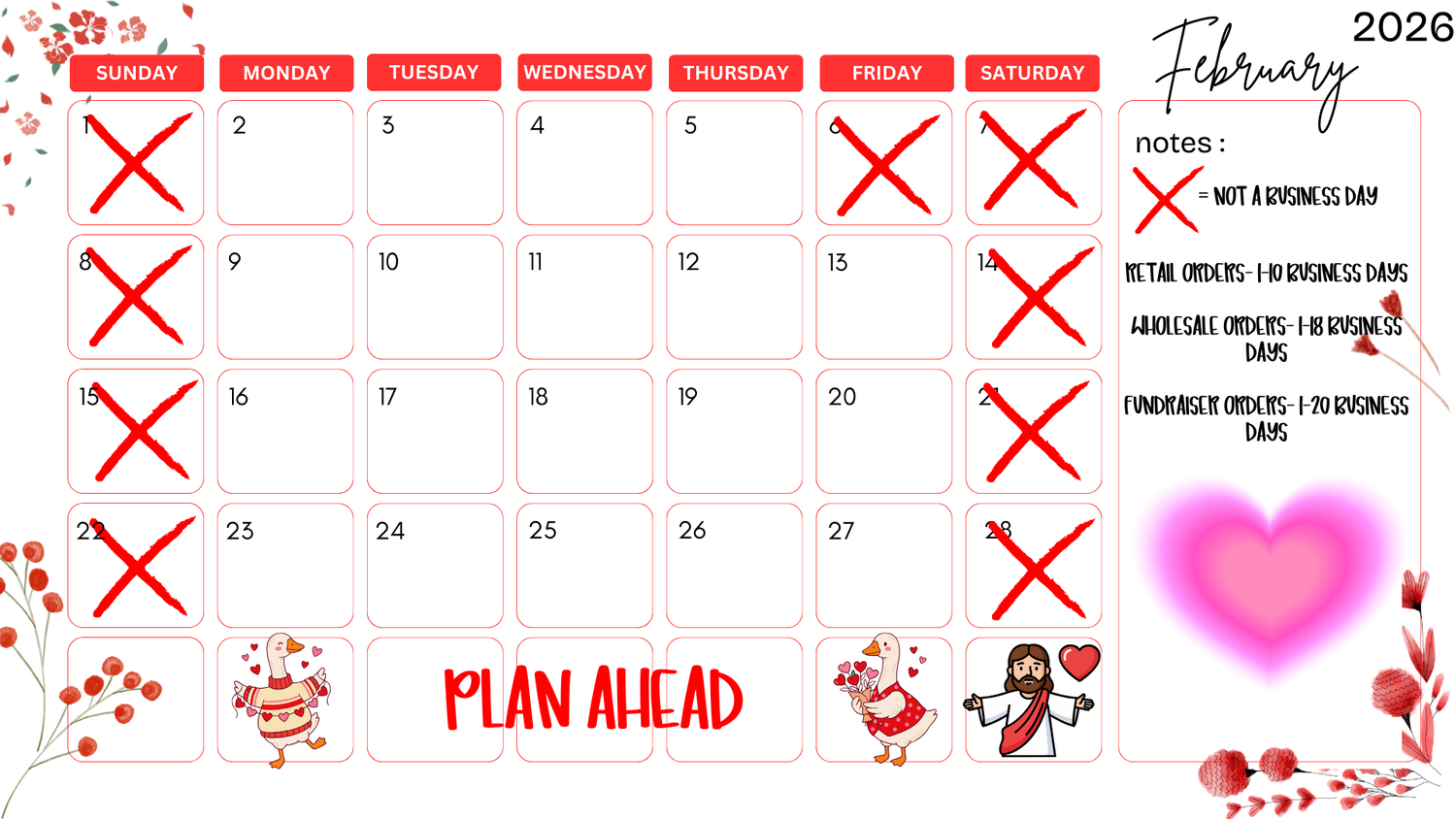 CALENDAR FOR TAT AND PROCESSING DAYS, CLICK HERE FOR MORE INFORMATION