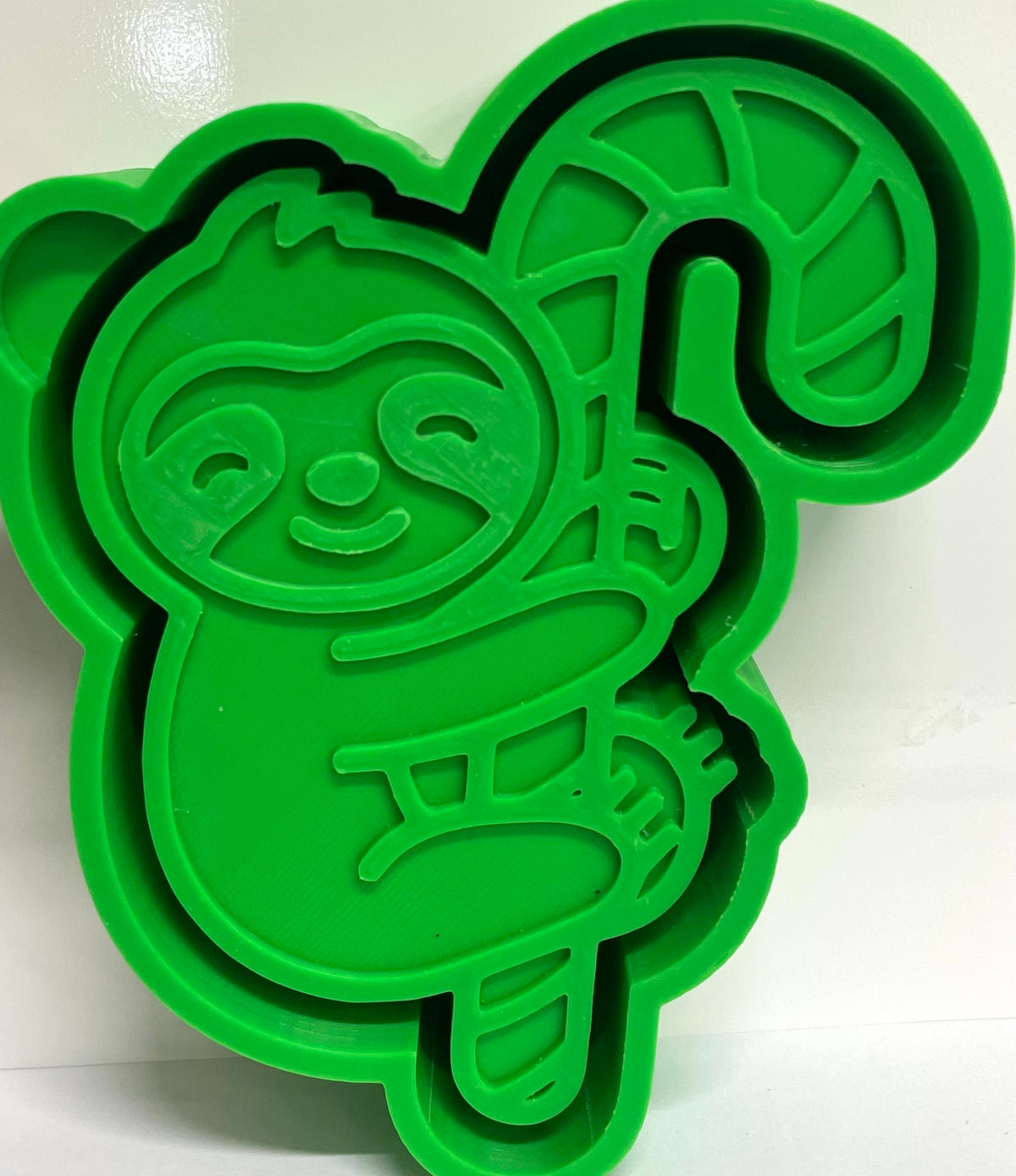 Sloth on Candy Cane Mold