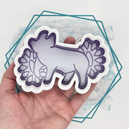 Show Pig with Conchos Freshie Mold