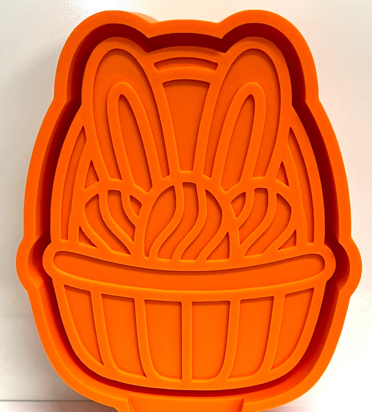 Easter Eggs and Bunny Ears In Basket Mold