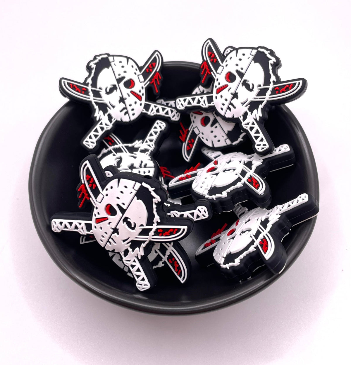 Double Horror Mask Focal Bead