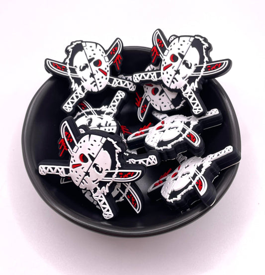Double Horror Mask Focal Bead