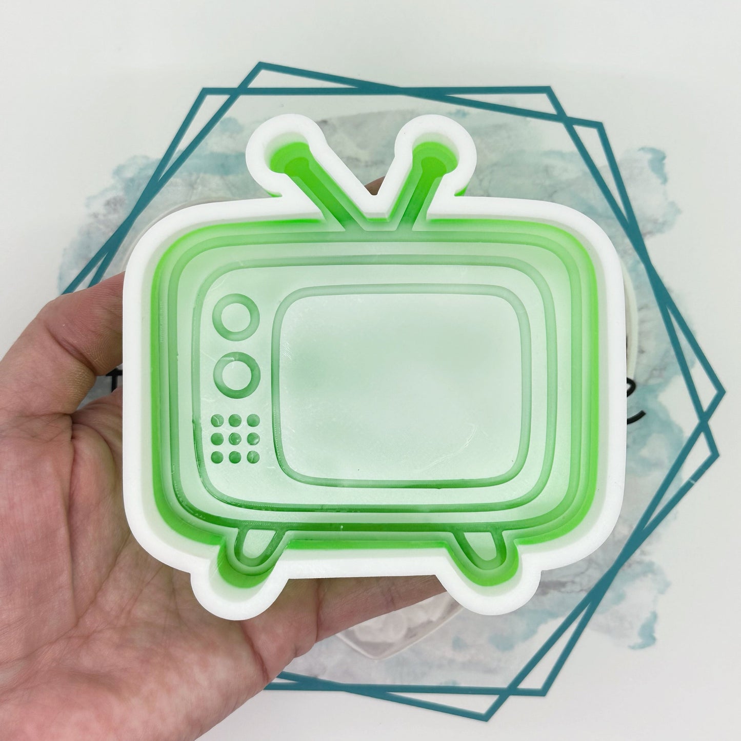 Retro TV Freshie Mold