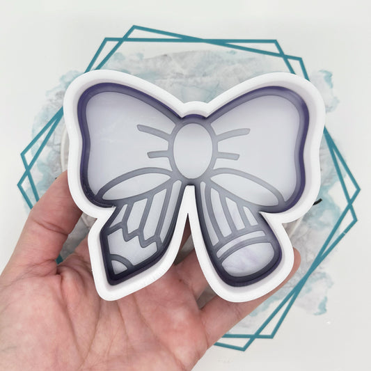 Cute Pencil Bow Freshie Mold