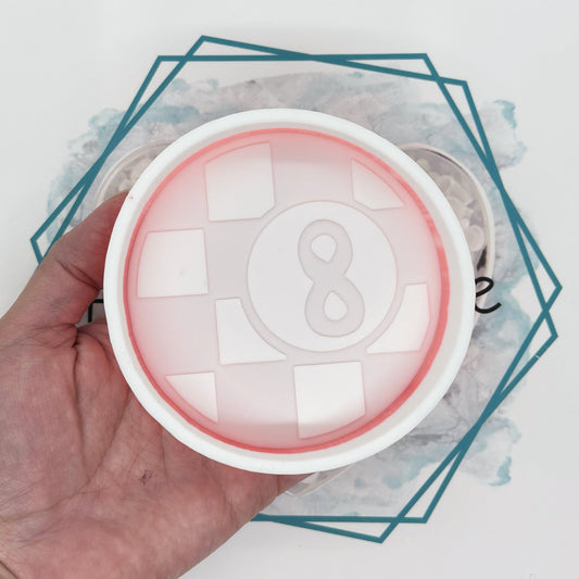 Checkered 8 Ball Freshie Mold