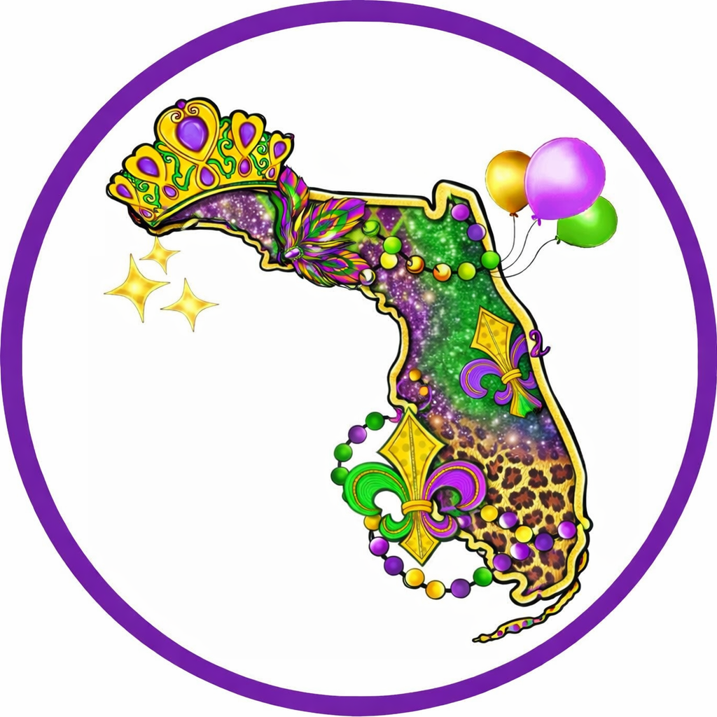 MARDI GRAS CAR FRESHIE CARD STOCK (CHOOSE IMAGE)