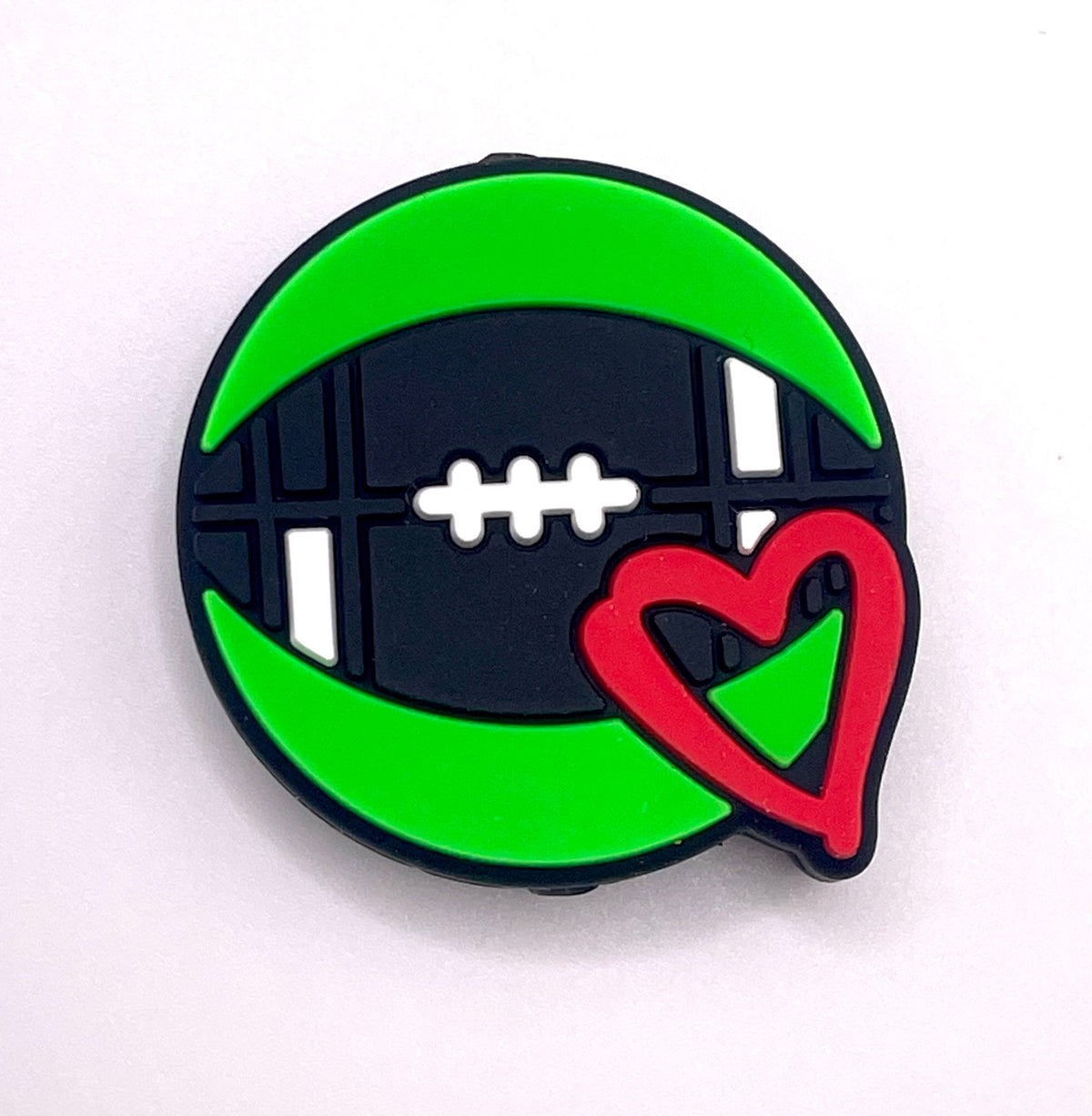 Sport Ball Heart Focal Bead