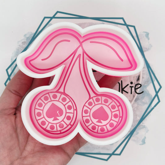 Cherry Spade Poker Chips Freshie Mold