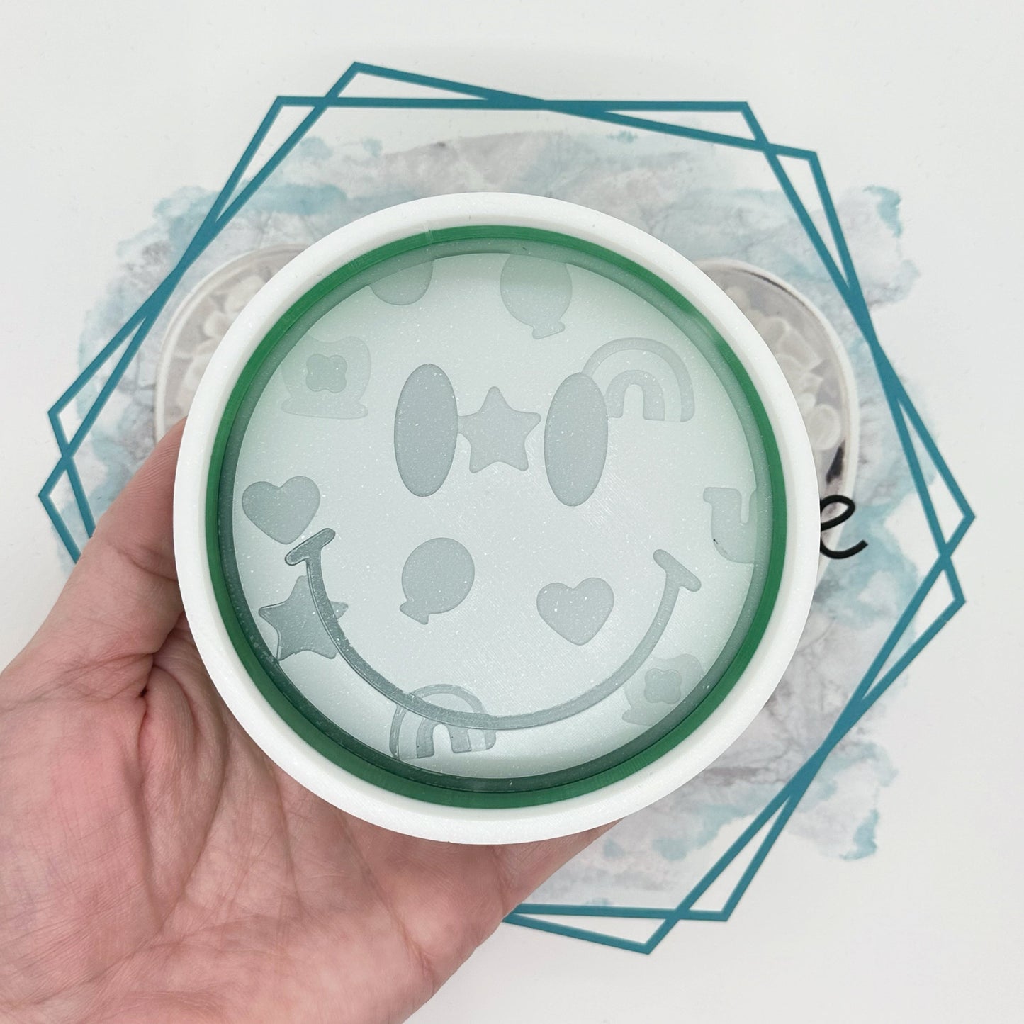 Lucky Charm Smiley Face Freshie Mold