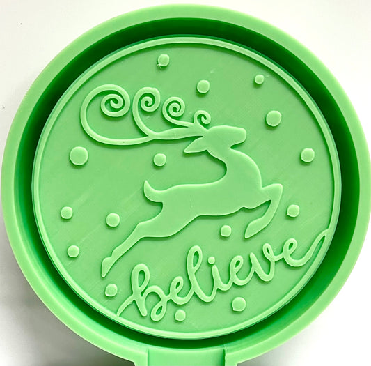 Believe Reindeer Mold