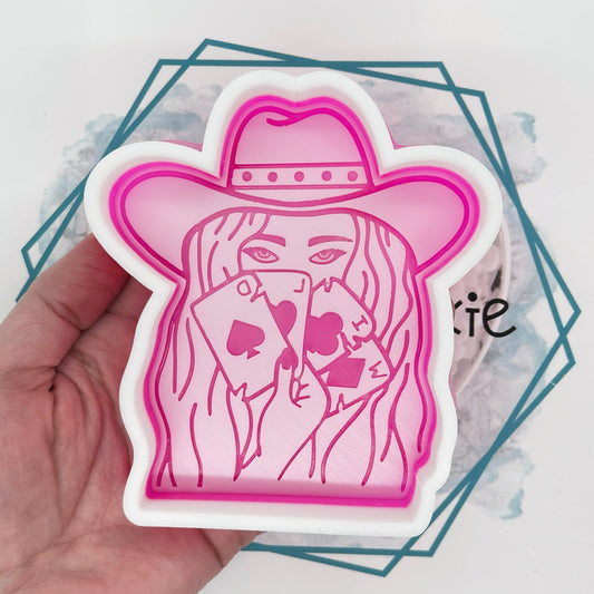 Wild Card Cowgirl Freshie Mold (EXCLUSIVE)