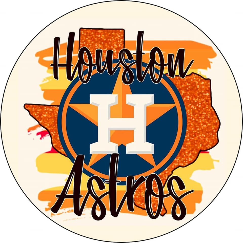 HOUSTON ASTROS HTOWN CAR FRESHIE CARD STOCK (CHOOSE IMAGE)