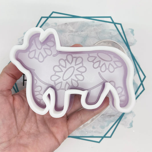 Western Show Pig Freshie Mold