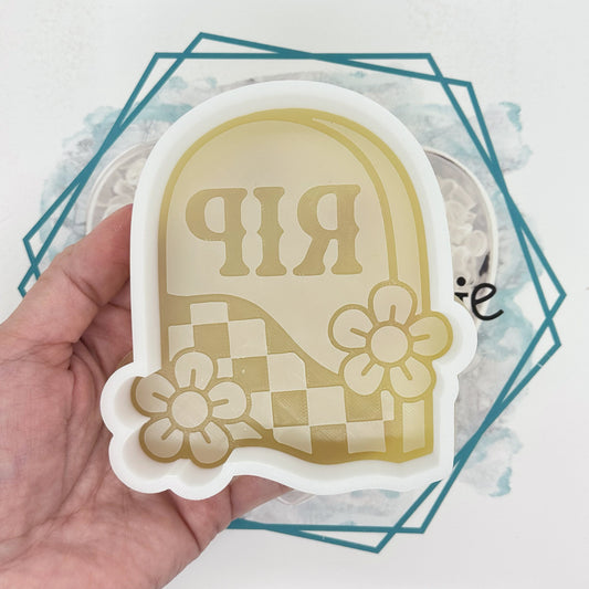 Retro Rip Tombstone Freshie Mold
