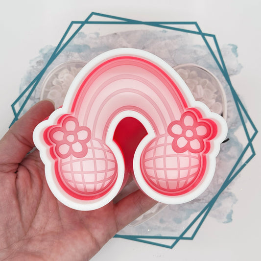 Retro Rainbow Freshie Mold