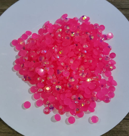 Neon Pink AB SS16 4mm Rhinestones