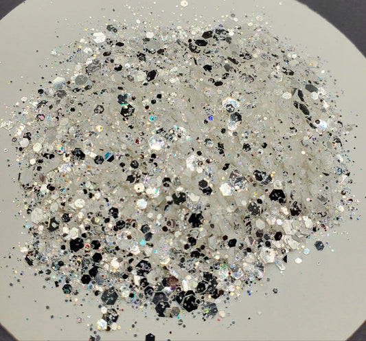 White Diamonds Chunky Mix Glitter