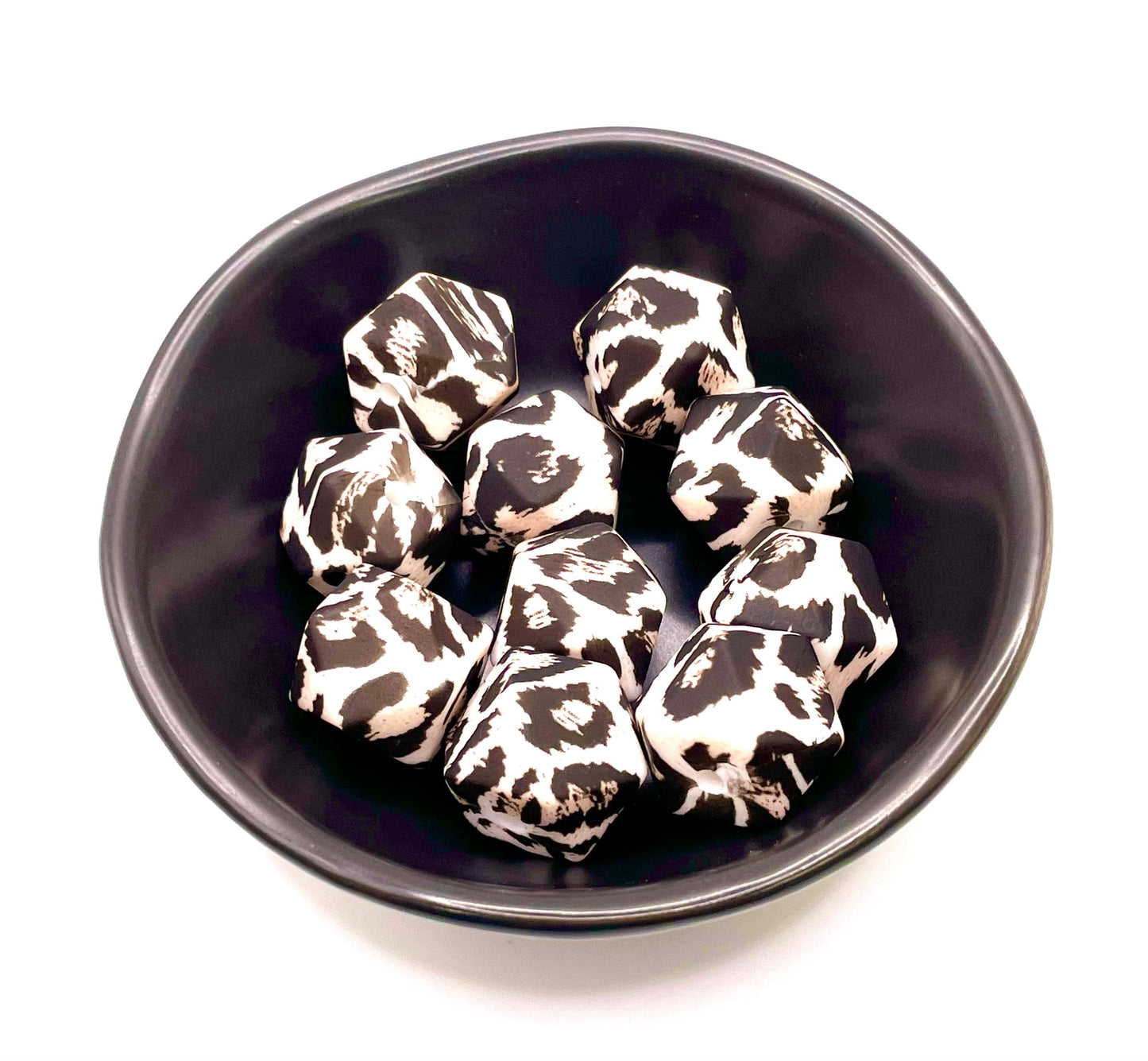 14mm Hexagon Silicone Beads