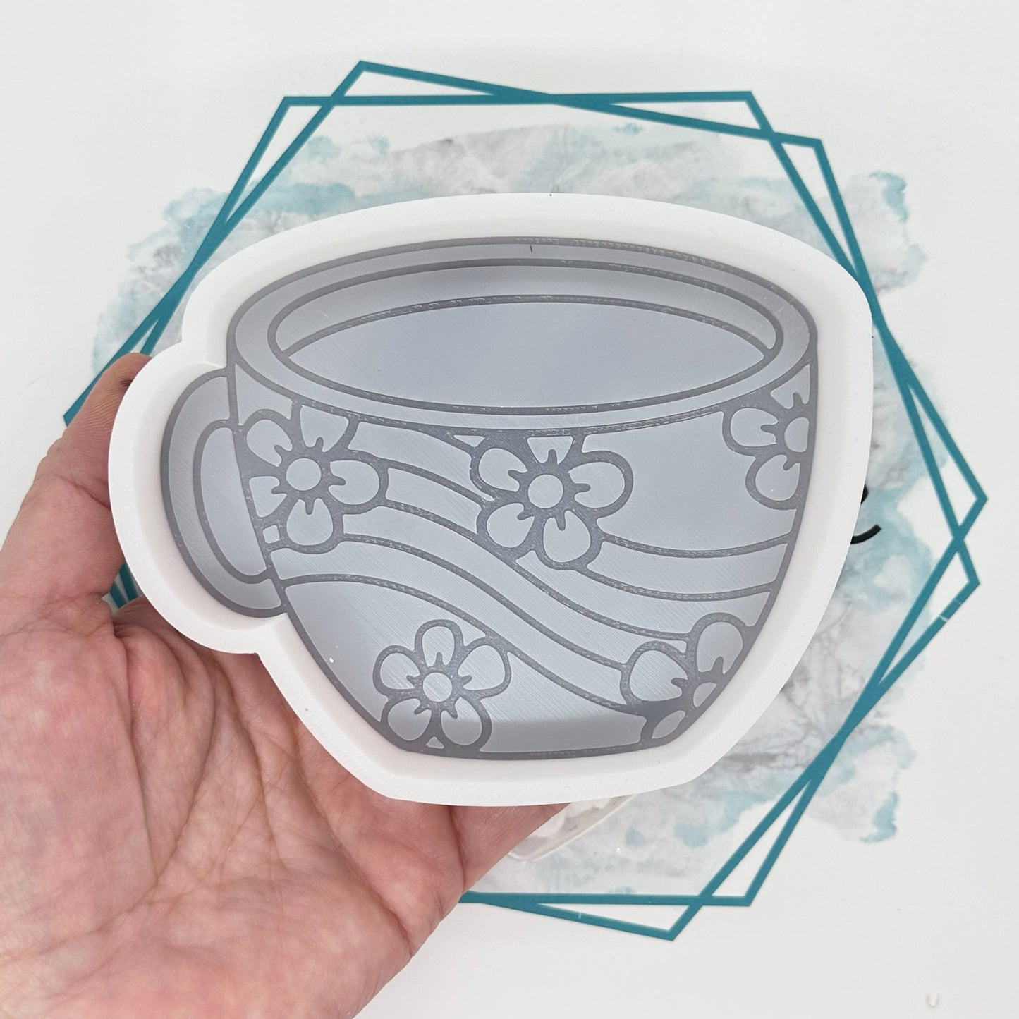 Groovy Coffee Cup Freshie Mold